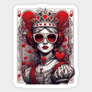 Queen of Hearts Sticker